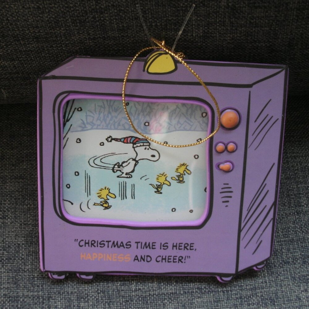 Peanuts Charlie Brown CHRISTMAS JOY Snoopy & Woodstock DAYSPRING Ornament ~ Rare